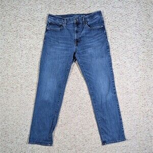 Arizona Jean Co Mens Jeans 36x32 Athletic Taper Blue Denim Stretch